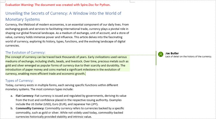 Python: Add, Delete, or Reply to Comments in Word Documents