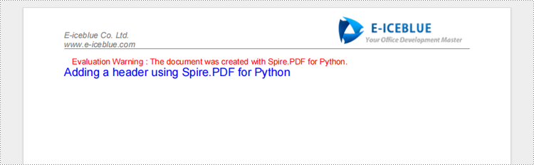 Python: Add Header and Footer When Creating a PDF Document