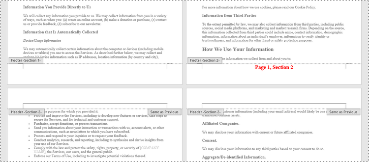 Python: Add Page Numbers to a Word Document