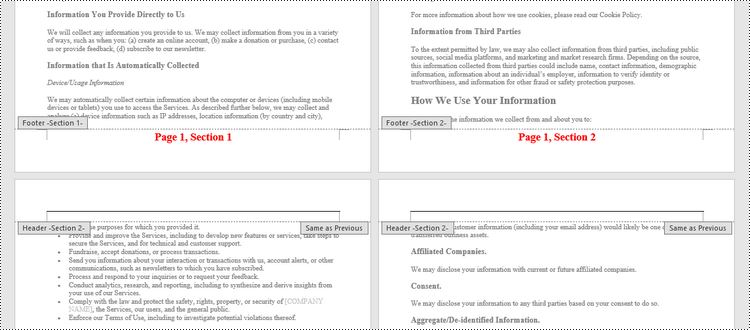 Python: Add Page Numbers to a Word Document