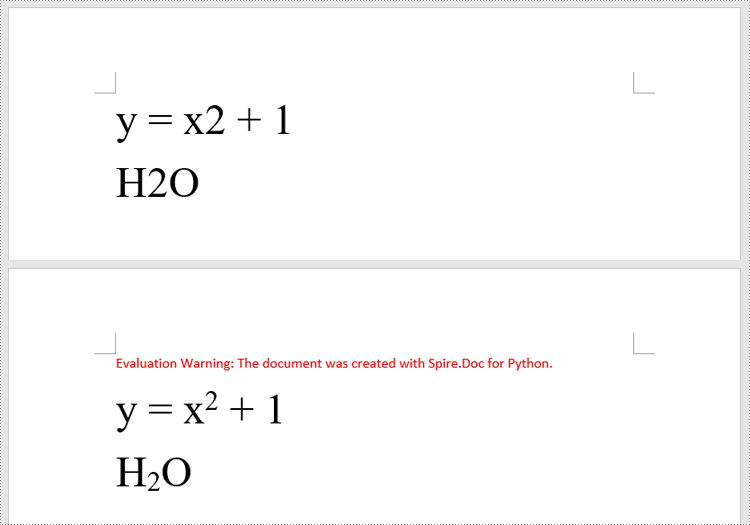 Python: Add Superscript and Subscript to Word