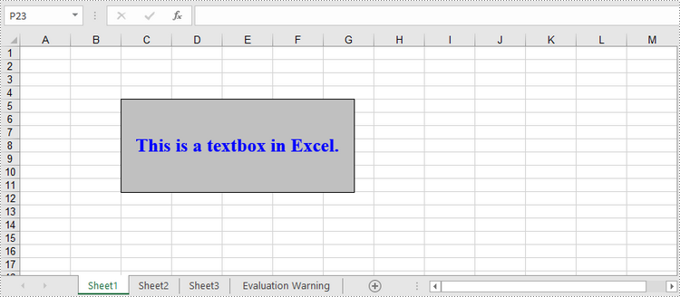 Python: Add, Update, or Delete Textboxes in Excel