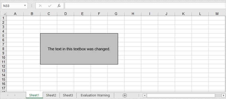 Python: Add, Update, or Delete Textboxes in Excel