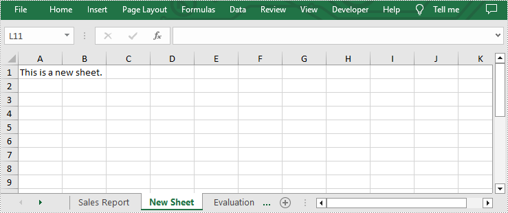 Python: Add Worksheets to Excel