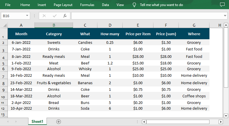 Remove auto filters in Excel.