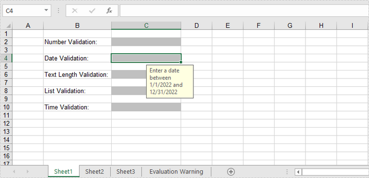 Python: Add or Remove Data Validation in Excel Cells