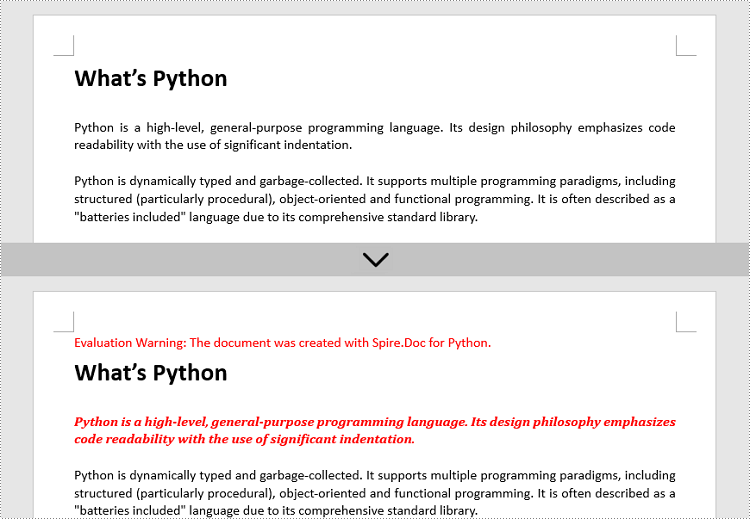 Python: Change the Font of a Word Document