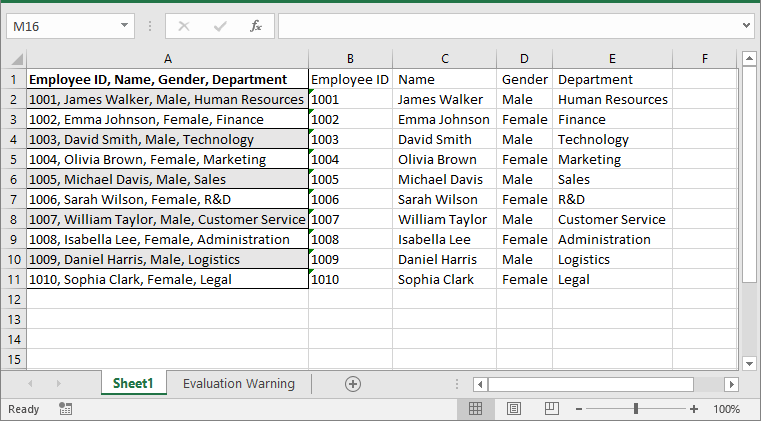 Python: Convert Text to Multiple Columns in Excel