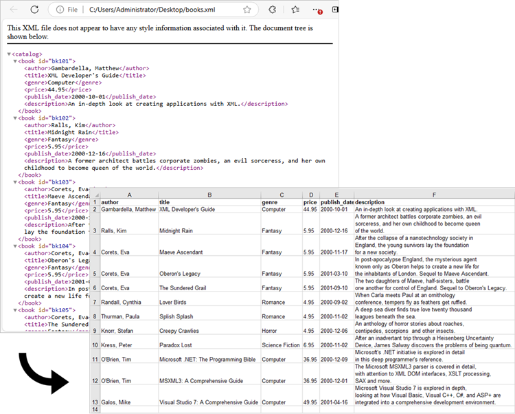 Convert XML to Excel in Python