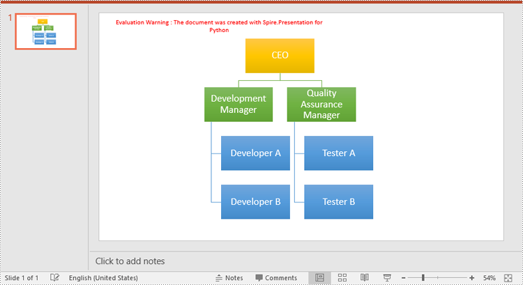 Python: Create, Read or Delete SmartArt in PowerPoint