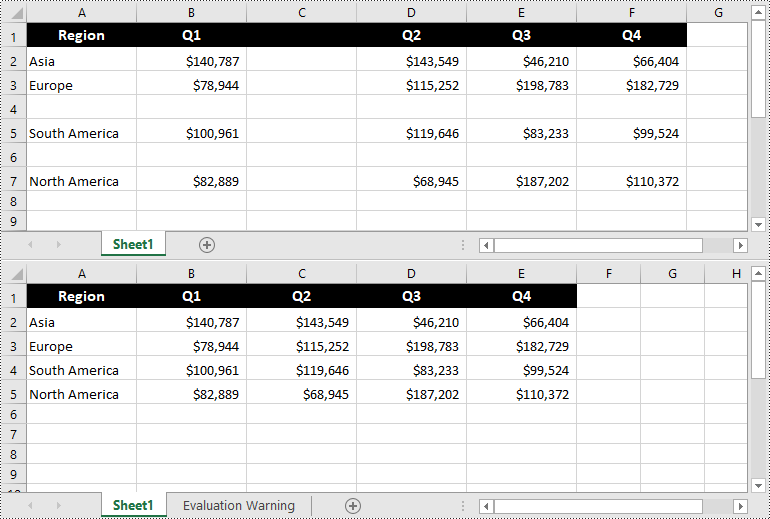 Python: Delete Rows and Columns from Excel