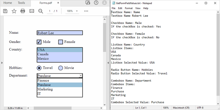 Python: Extract Form Field Values from PDF