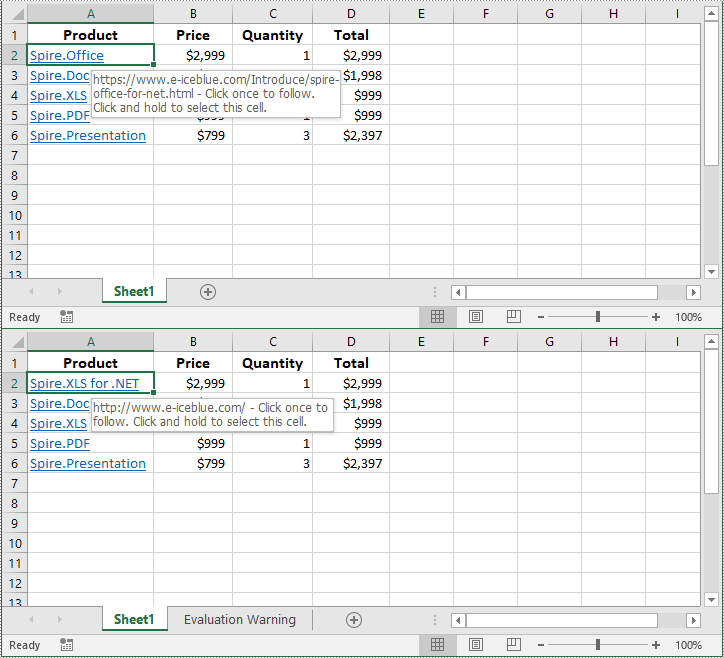 Python: Extract, Modify or Remove Hyperlinks in Excel