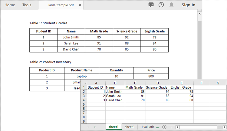 Python: Extract Tables from PDF