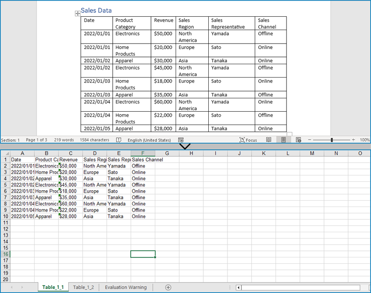 Python: Extract Tables from Word Documents