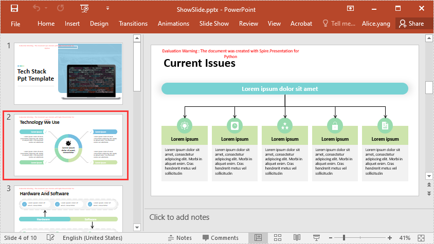 Python: Hide or Show Slides in PowerPoint Presentations