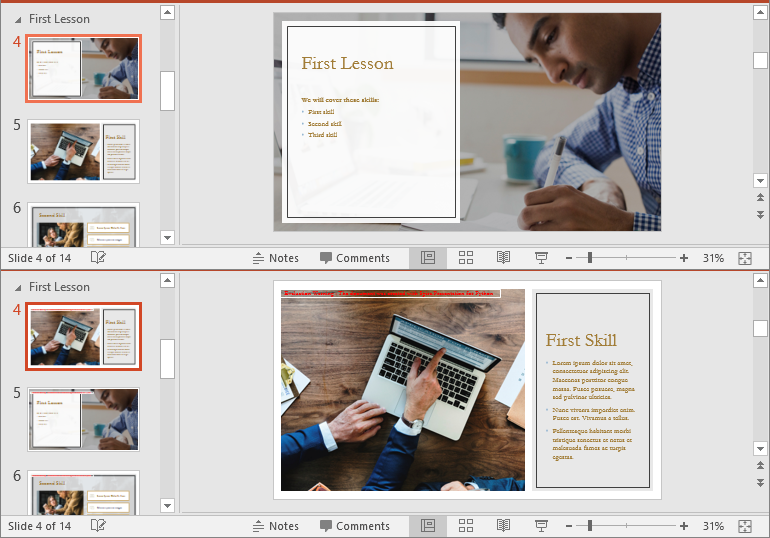 Reorder Slides in a PowerPoint Section in Python