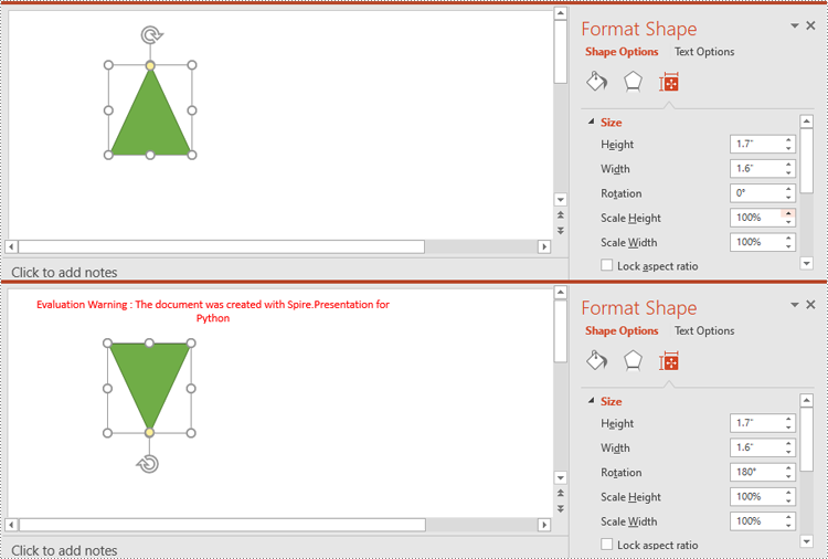 Python: Insert, Rotate, Resize, Reposition, and Reorder Shapes in PowerPoint