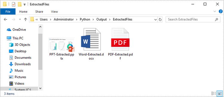 Python: Insert or Extract OLE Objects in Excel