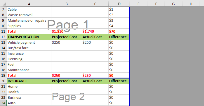 Python: Insert or Remove Page Breaks in Excel