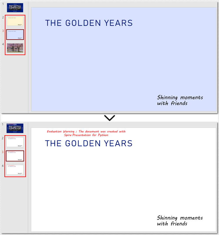 Python: Remove Backgrounds from PowerPoint Slide or Slide Masters 