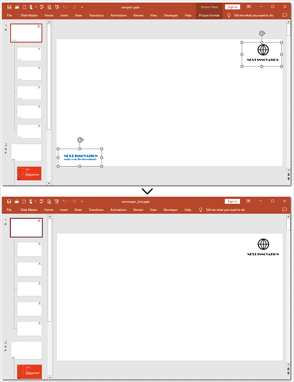 Python: Remove Images from Slides and Slide Masters in PowerPoint