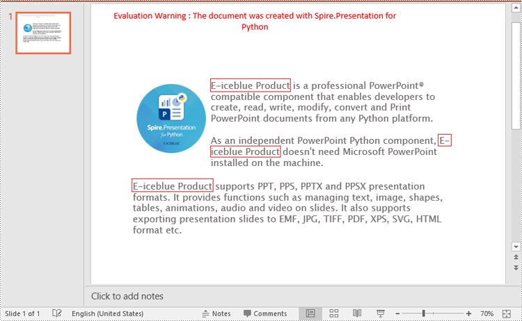 Python: Replace Text in PowerPoint Presentations