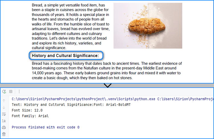 Python: Retrieve and Modify Text Formatting in PDF