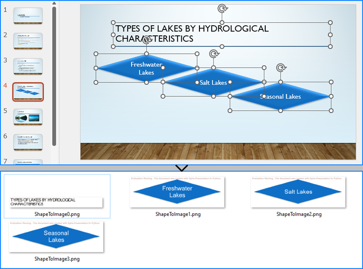 Python: Save Shapes as Image Files in PowerPoint Presentations