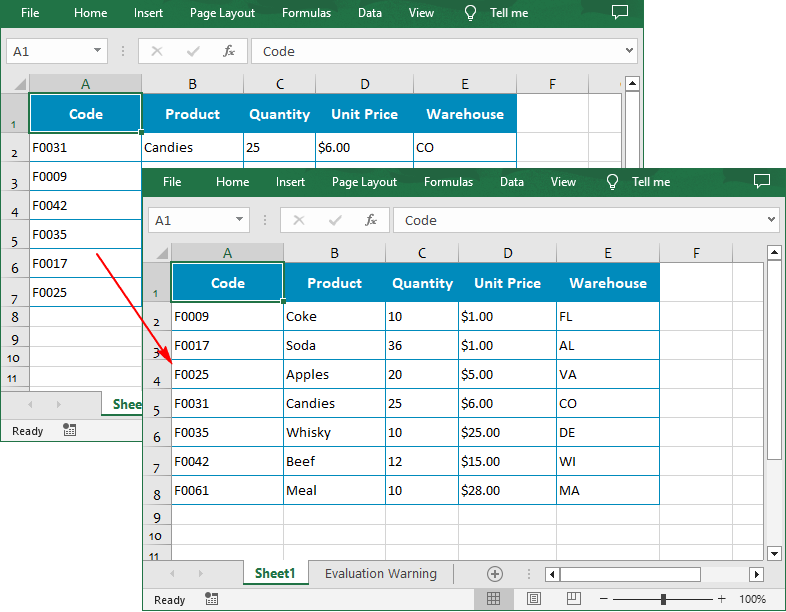 Python: Sort Data in Excel