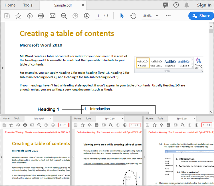 Python: Split a PDF File into Multiple PDFs