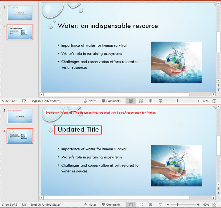 Python: Update or Extract Slide Titles in PowerPoint