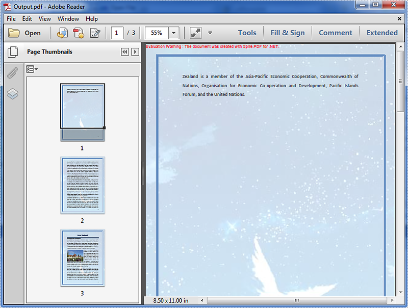 Rearrange Pages in an Existing PDF Document