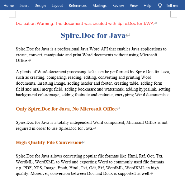 Remove Blank Lines in Word Document in Java