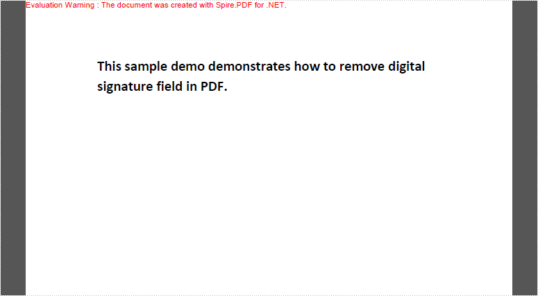 How to Remove Digital Signature Field from PDF in C#, VB.NET