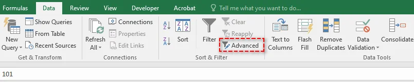 Excel advanced filter for removing duplicates