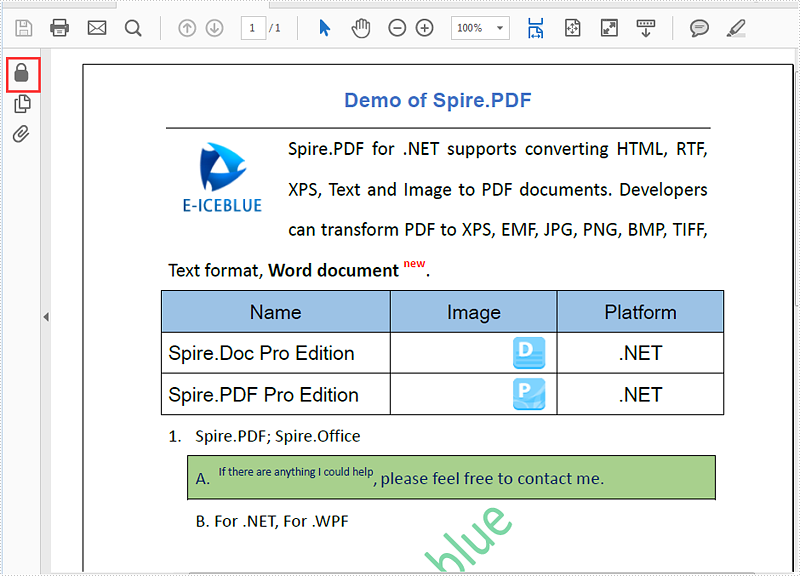 Remove password from the encrypted PDF document