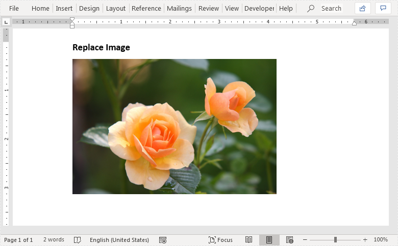 Replace Image with New Image in Word in Java