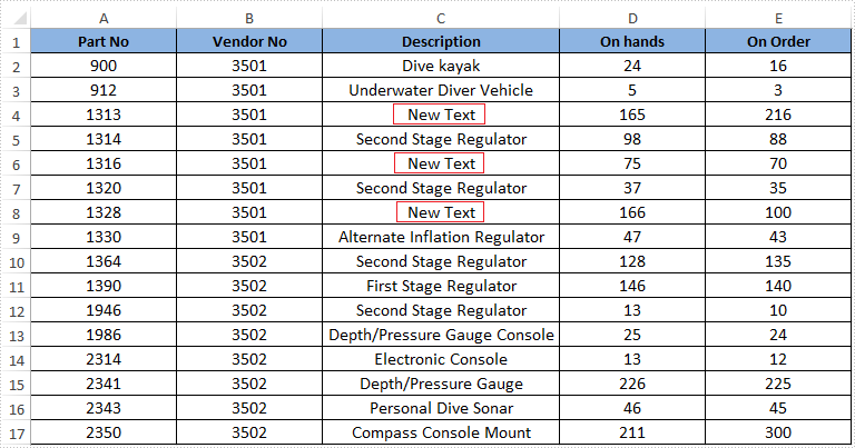 How to Replace Selected Data in Excel on WPF Applications