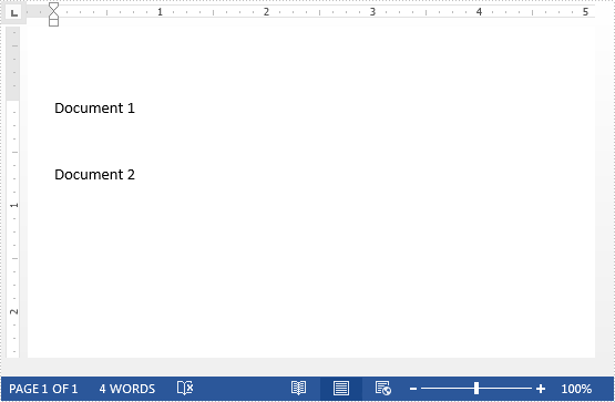 Replace Text with a Word document in C#