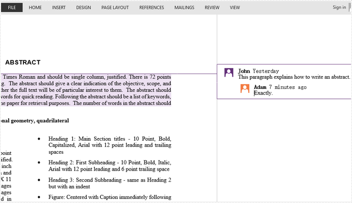 How to Reply to a Comment in Word in C#, VB.NET