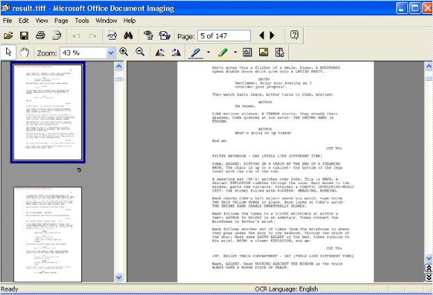 Save PDF Document as tiff image