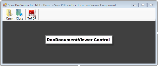 Save Word File to PDF using Spire.DocViewer