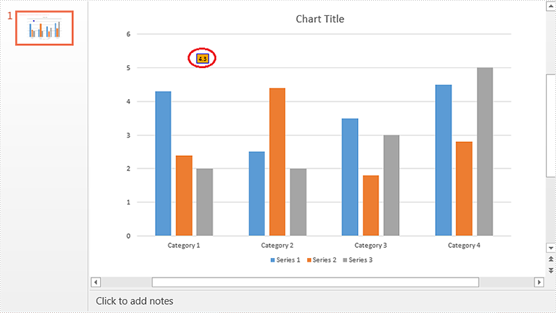 Set Position of Chart Data Labels in PowerPoint in C#