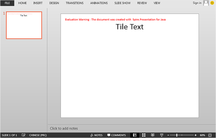 Set and Get Slide Title in PowerPoint in Java