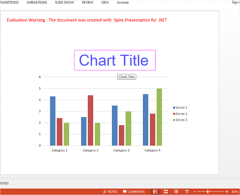 Set font for the text on Chart title in C#