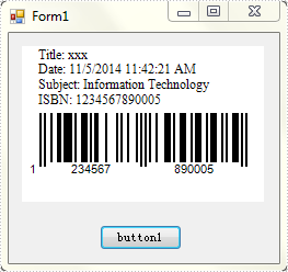 How to Set TopText of Barcode in WinForm