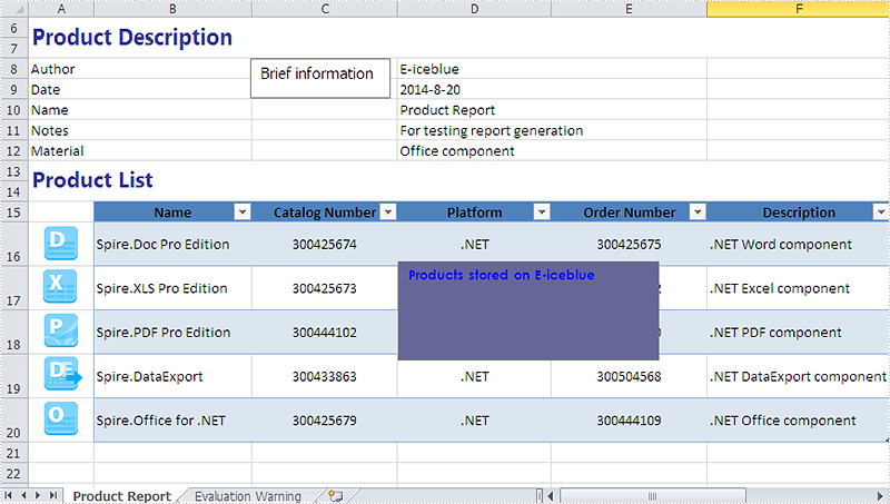 How to set the font and background for TextBox in Excel Chart