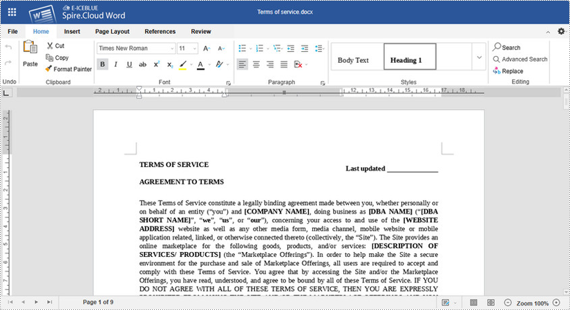 View and Edit Word Documents Online