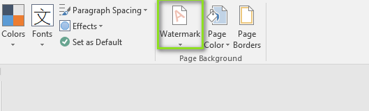 Scheda Filigrana di Microsoft Word